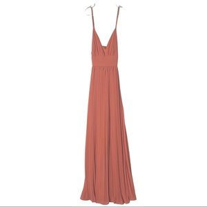 Lulus - Depths of My Love Rusty Rose Maxi Dress